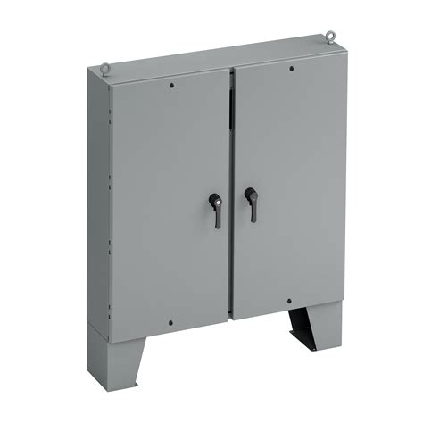 machine mounted 2 door electrical enclosures with disconnect|2 door floor stand enclosure.